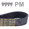 Courroie trapézoïdale striée, Micro-V®, profil PM